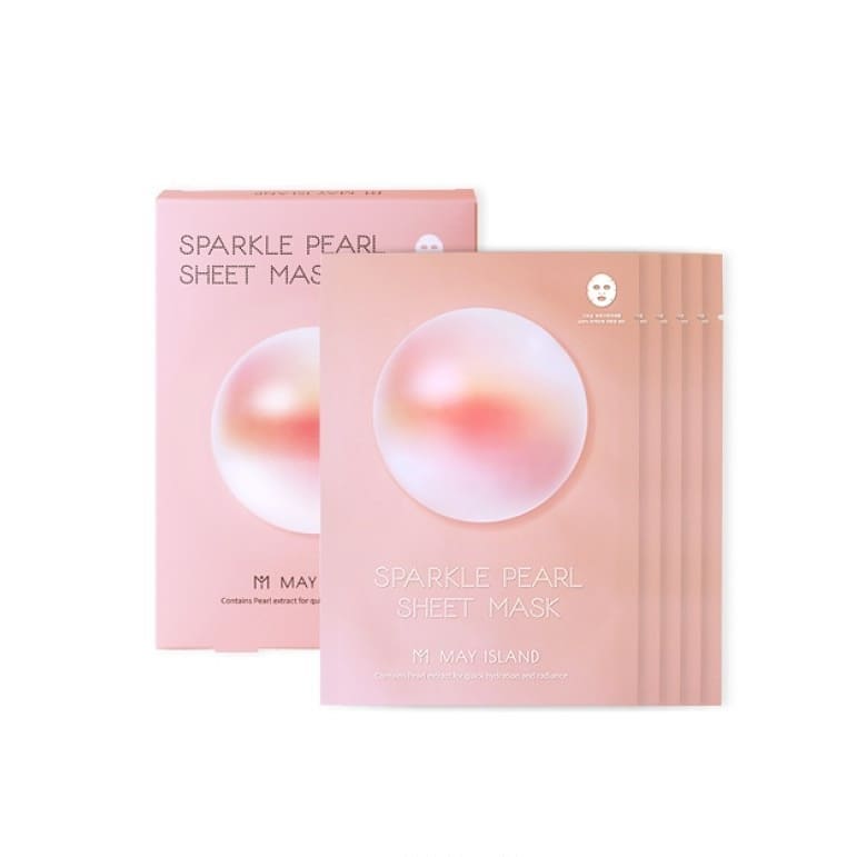 Тканевая маска для сияния кожи с жемчугом May Island Sparkle Pearl Sheet Mask